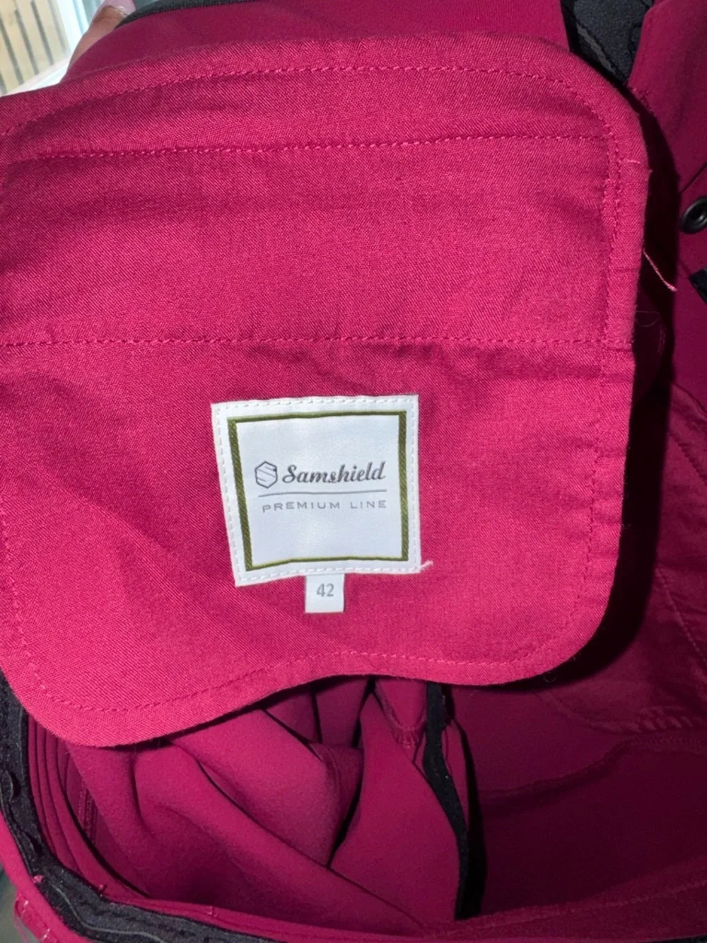 Samsheild Women's Magenta Equestrian Riding Breeches - Picture 3 of 3